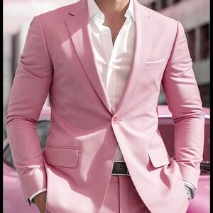 Stylish Men's Pink Suit